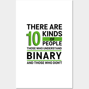 10 Types of People Binary Coding Posters and Art